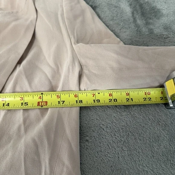 R Label Double Breasted 100% Silk Pink Blazer Size XS Womens $298 MSRP - Picture 8 of 9